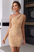 Contrast Sequin Sleeveless Mini Dress Gold Bazarre Mart Contrast Sequin Sleeveless Mini Dress