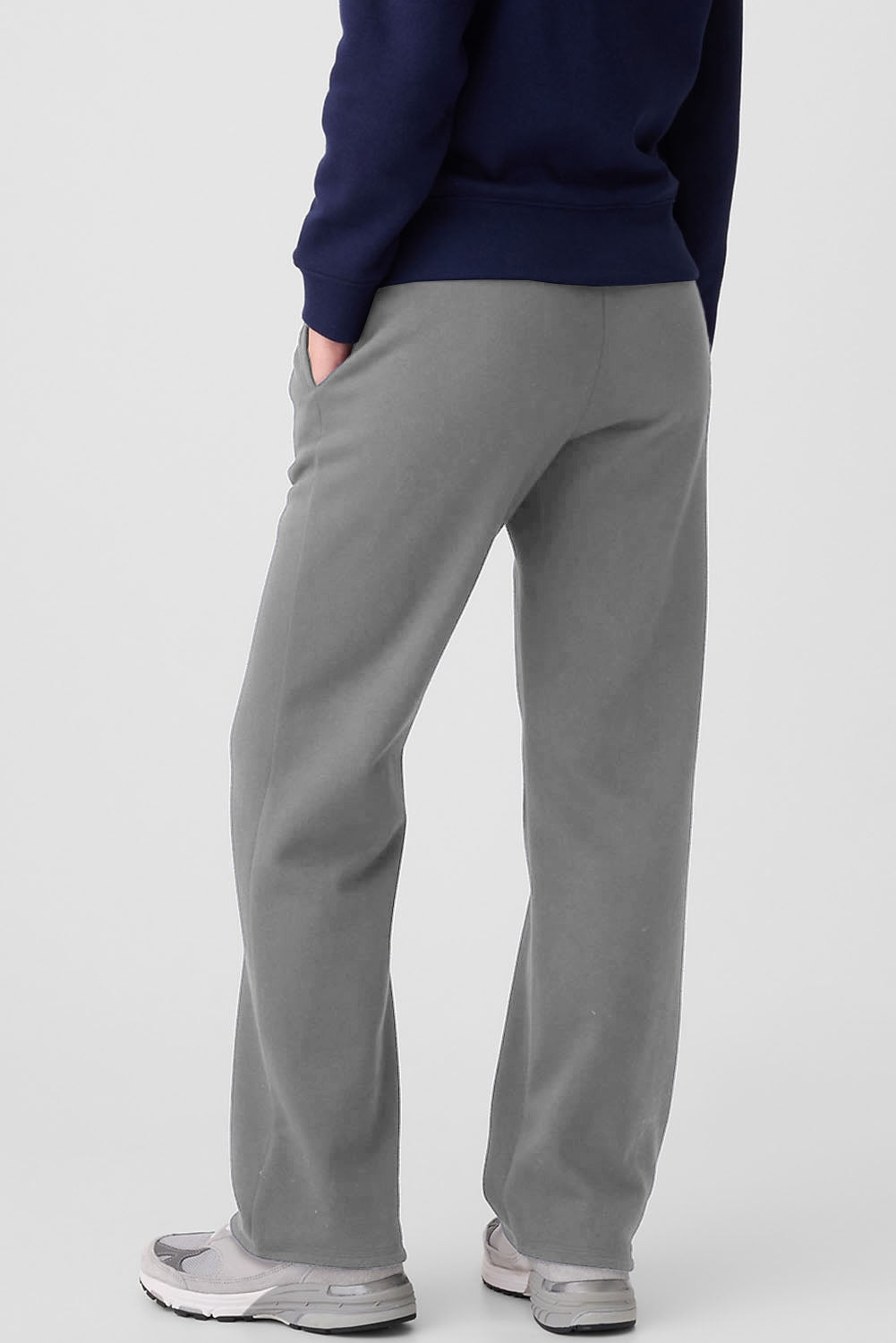 Light Grey Fleece Lined Drawstring Pants