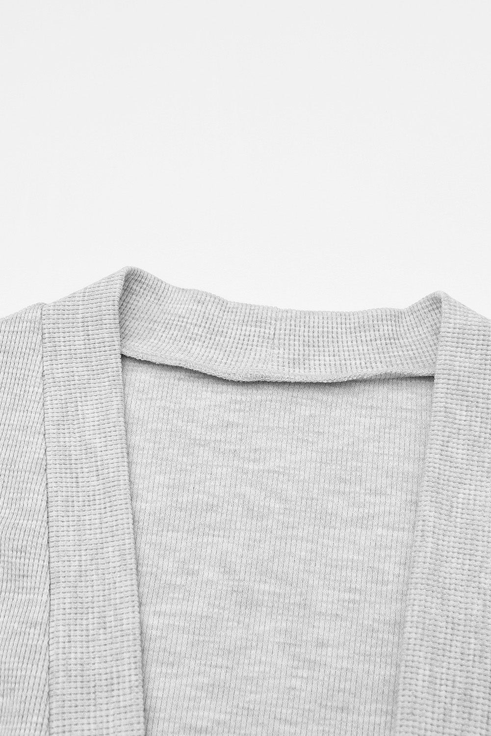 Thermal Knit Pocketed Cardigan