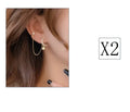 Earrings H 2pcs CJ Dropshipping Earrings