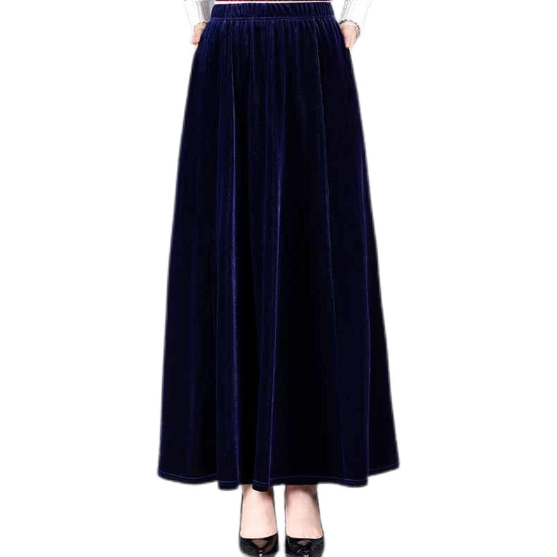 Velvet Maxi Skirt
