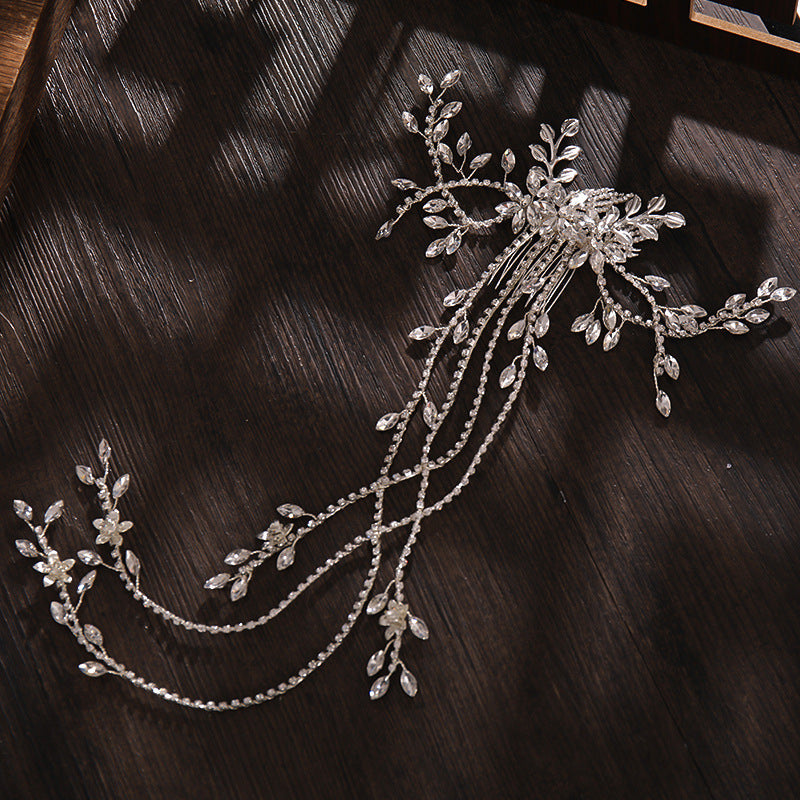 Beaded Floral Bridal Comb