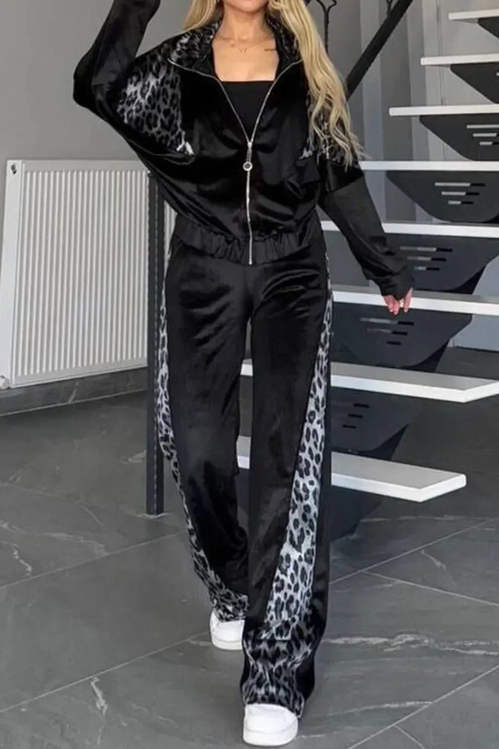 Two Piece Sets Women Pant Set Matching Sets Short Sleeve Y2k Streetwear Tops Pocket Long Pants Casual Loose High Waist Summer Bazaare Mart Outfit
