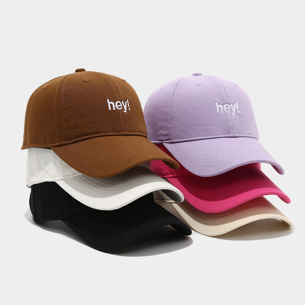 Hey Embroidered Baseball Cap