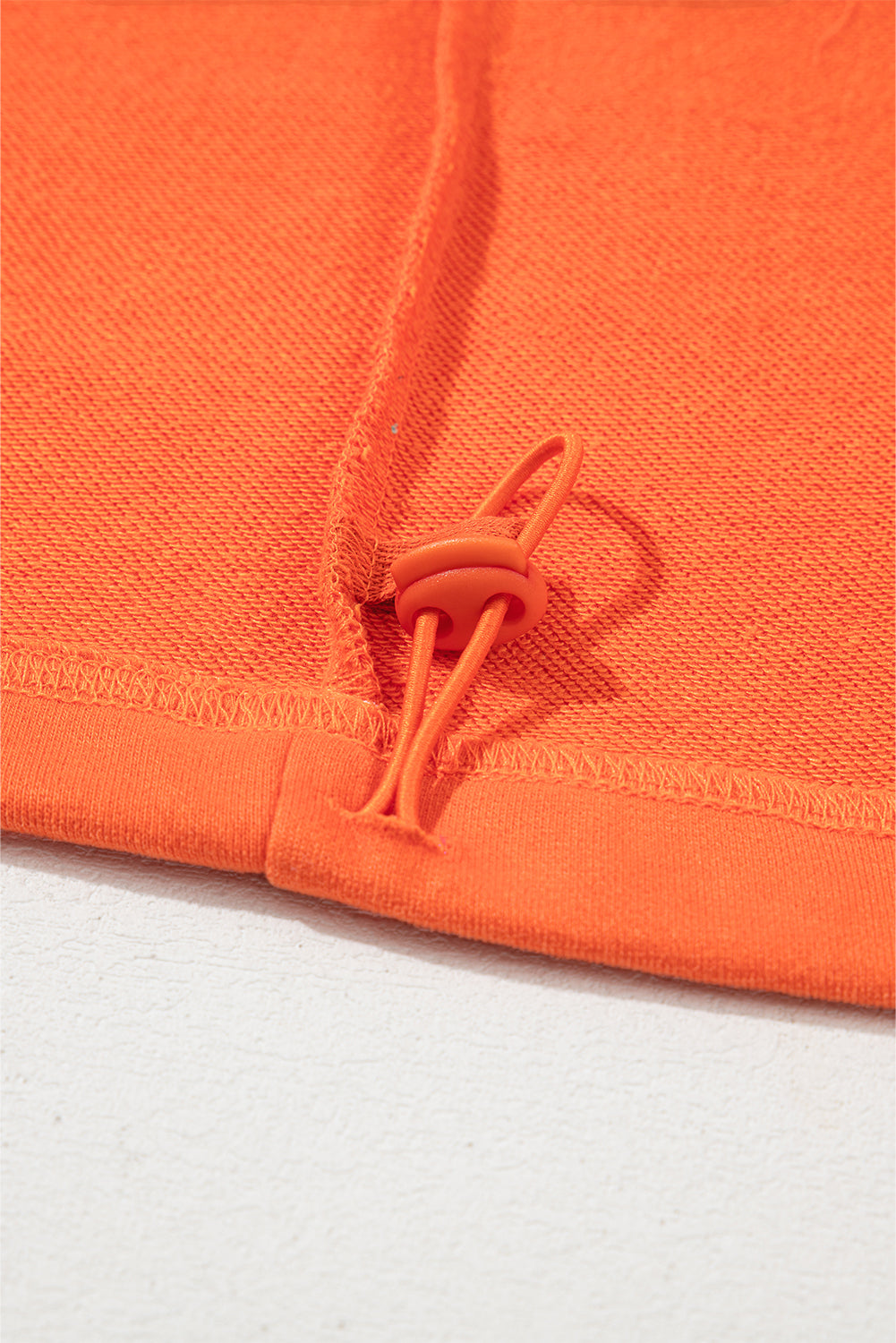 Orange Half Zip Oversized Hoodie