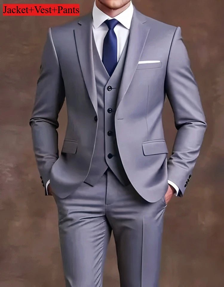 Elegant Men's Slim 3pc. Suit Sets - Bazaare Mart