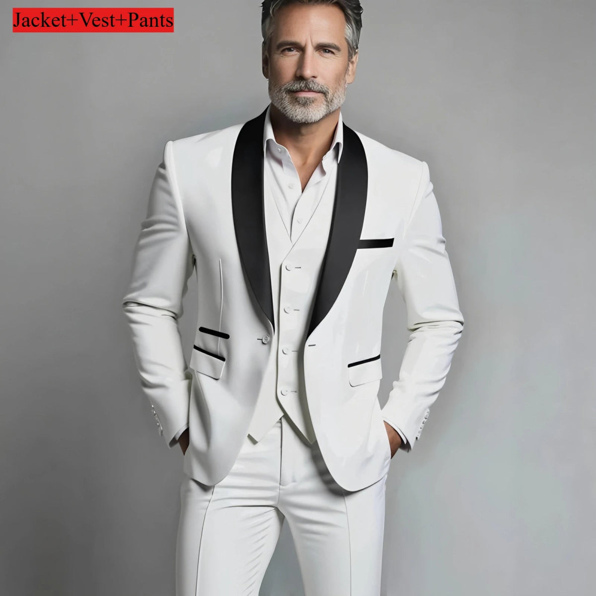 Elegant Men's Slim 3pc. Suit Sets - Bazaare Mart