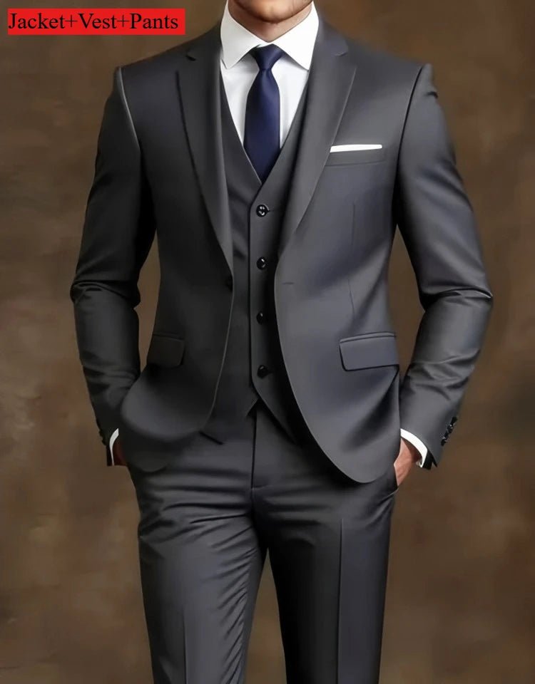 Elegant Men's Slim 3pc. Suit Sets - Bazaare Mart