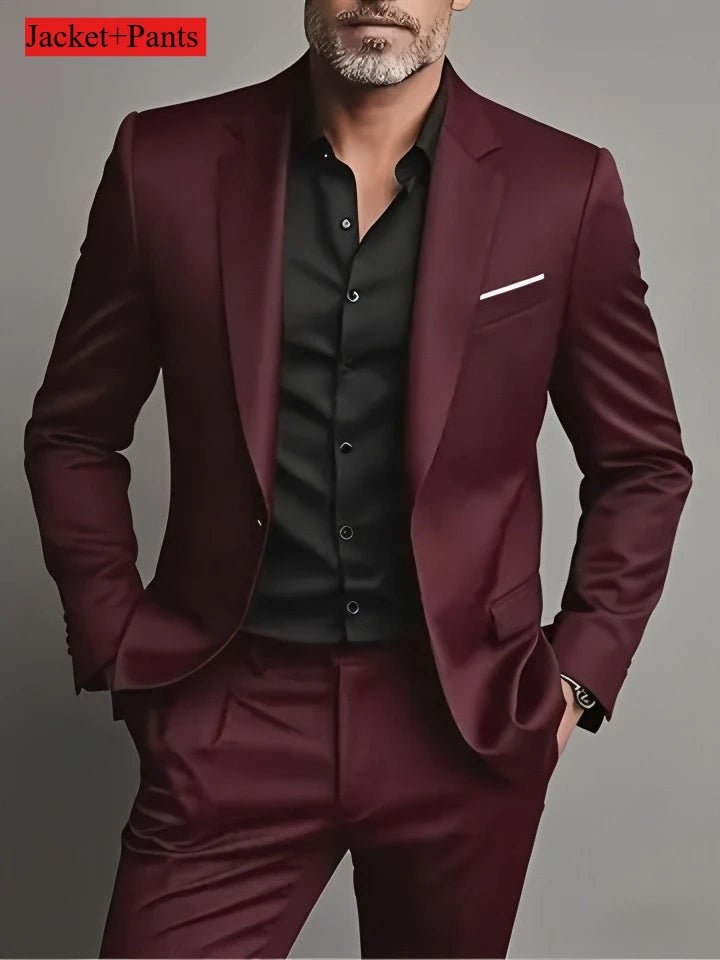 Elegant Men's Slim 3pc. Suit Sets - Bazaare Mart