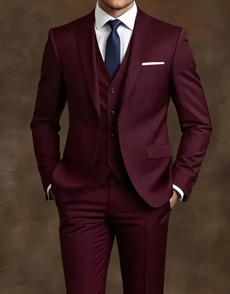 Elegant Men's Slim 3pc. Suit Sets - Bazaare Mart
