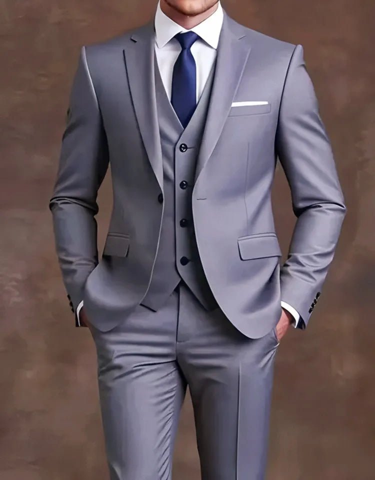 Elegant Men's Slim 3pc. Suit Sets - Bazaare Mart