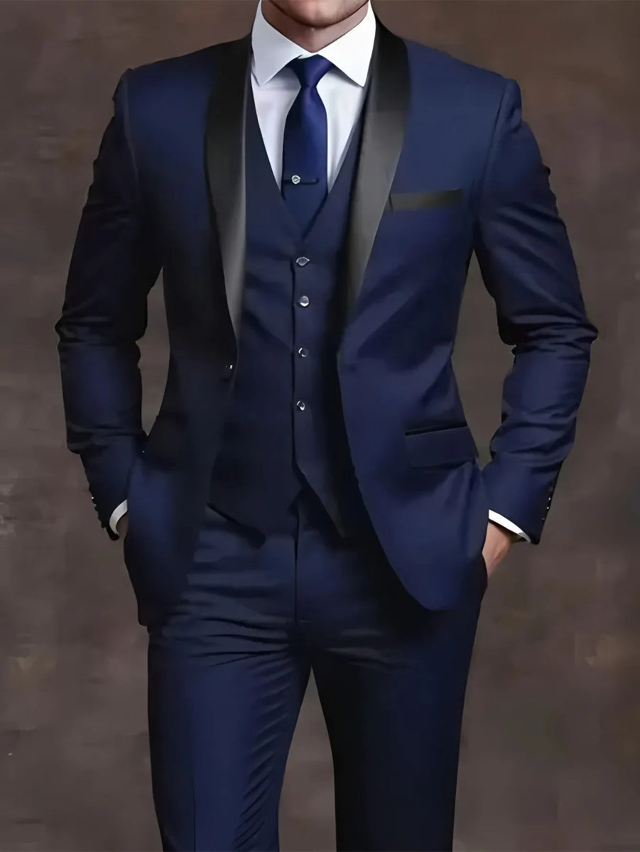 Elegant Men's Slim 3pc. Suit Sets - Bazaare Mart