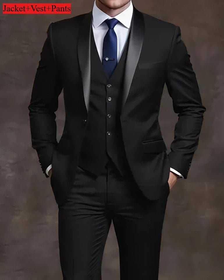 Elegant Men's Slim 3pc. Suit Sets - Bazaare Mart