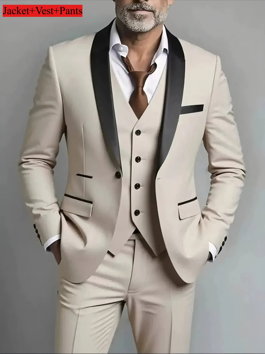Elegant Men's Slim 3pc. Suit Sets - Bazaare Mart