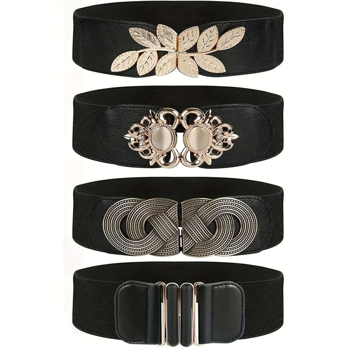 Elegant Retro Metal Buckle Belts - Bazaare Mart