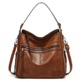 European and American Temperament Women's Shoulder Messenger Bag 256 brown Bazaare Mart Large Messenger Bag Purse
