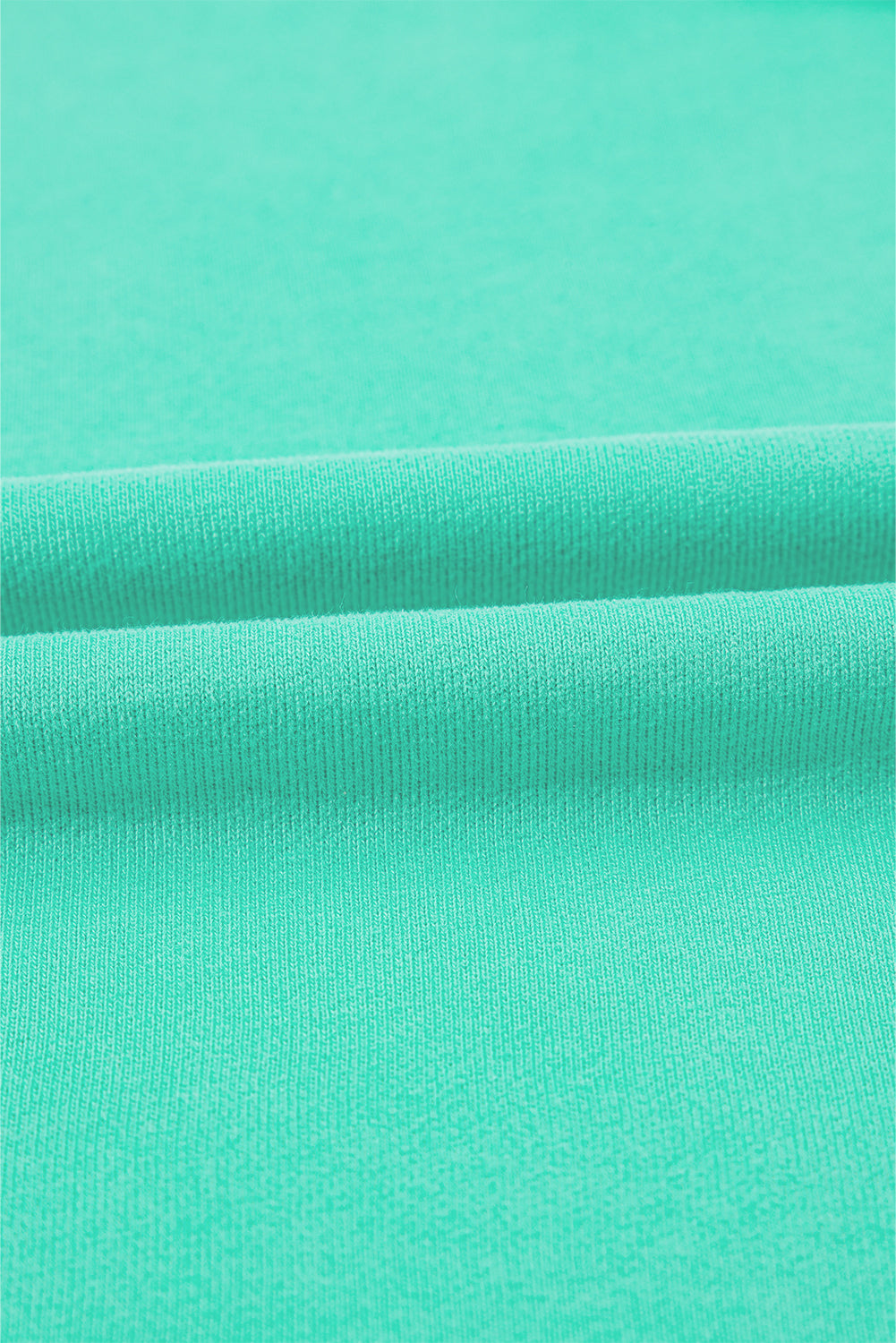 Teal Half Zipper Oversized Hoodie
