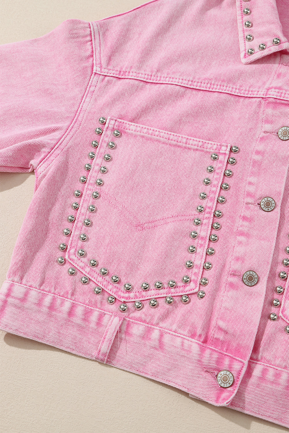Rivet Studded Denim Jacket