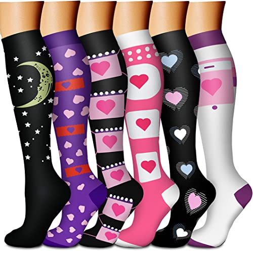 Knee High 6pk Compression Socks