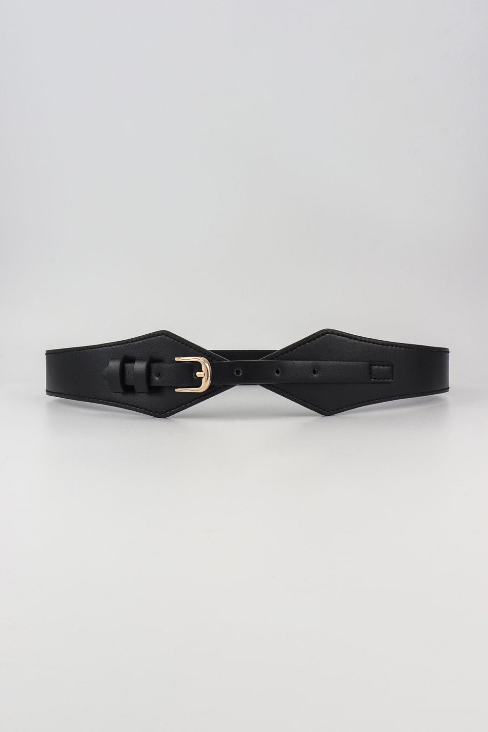 Black PU Leather Belt