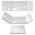 Bluetooth Keyboard With Touchpad White Bazaare Mart Blue Tooth Keyboard