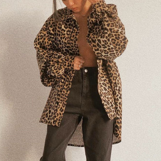 Retro Leopard Print Jacket