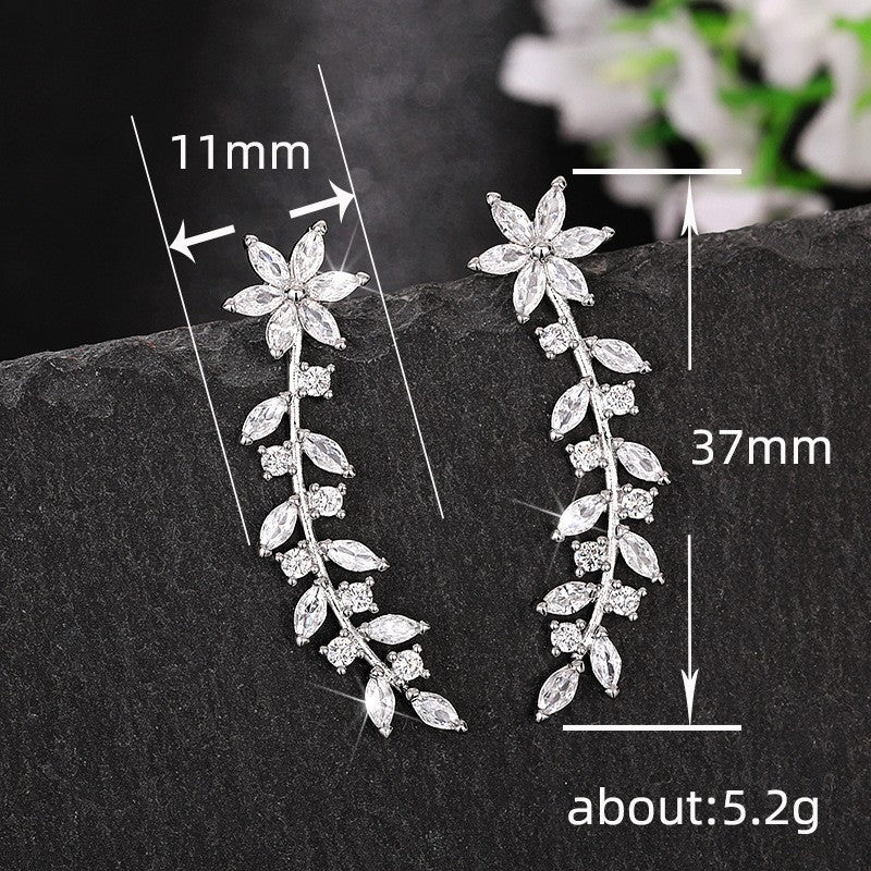 Internet Celebrity Rhinestone Earrings