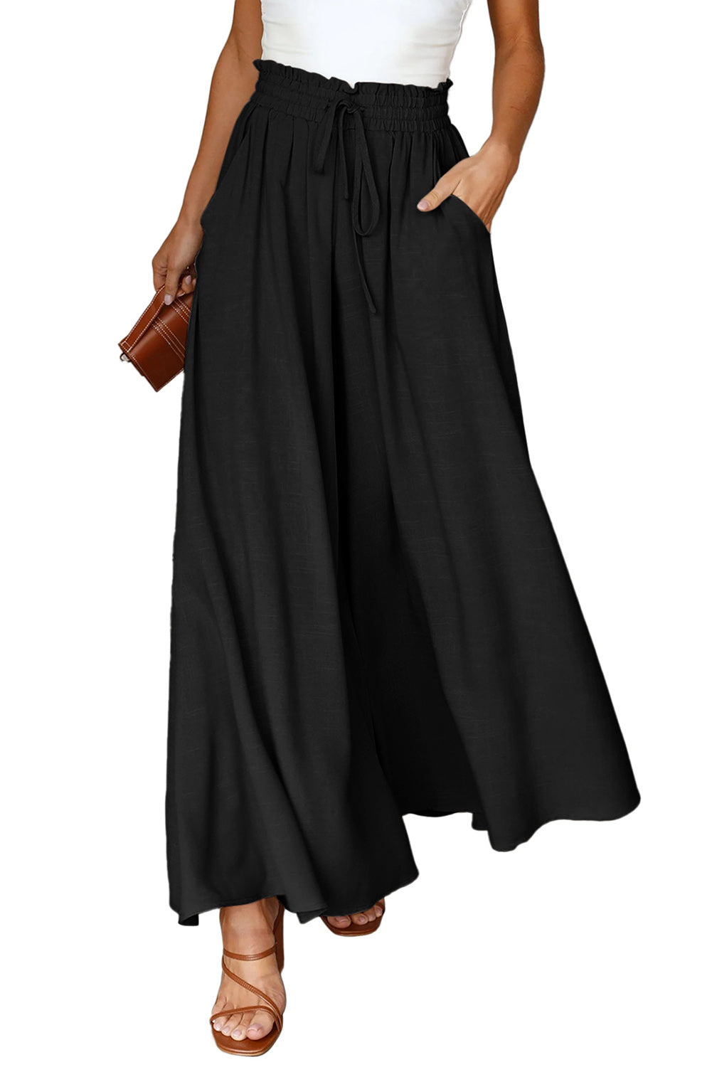 High Waist Wide Leg Pants