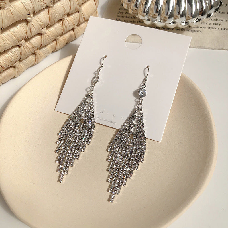 Personality Tassel and Stud Earrings