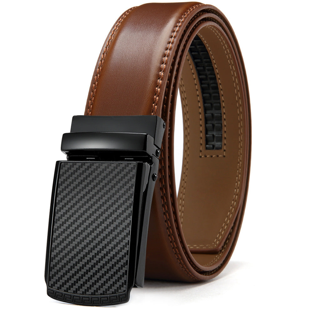 Brown Double-sided Genuine Leather Belt