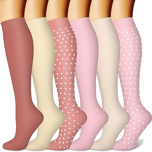 Knee High 6pk Compression Socks