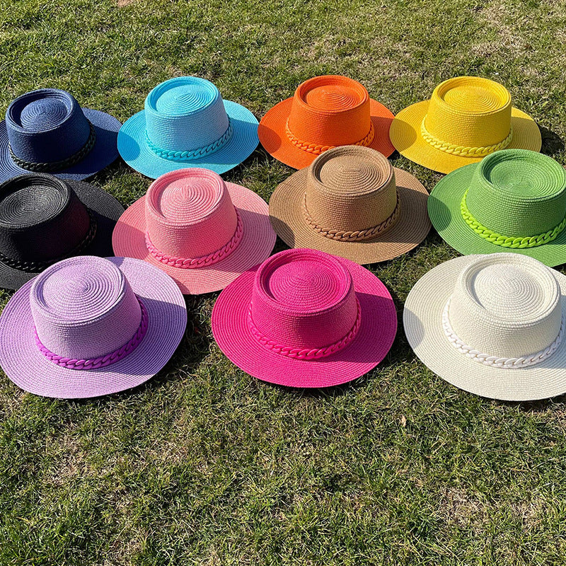 Colorful Chain Straw Hat
