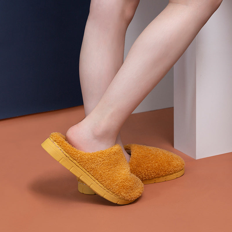 Furry Closed Toe Slippers