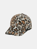 Fur Cap Khaki One Size Bazaare Mart Fuzzy Acrylic Baseball Cap