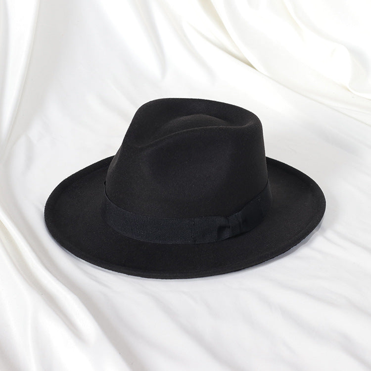 Black Classic Felt Fedora Hat