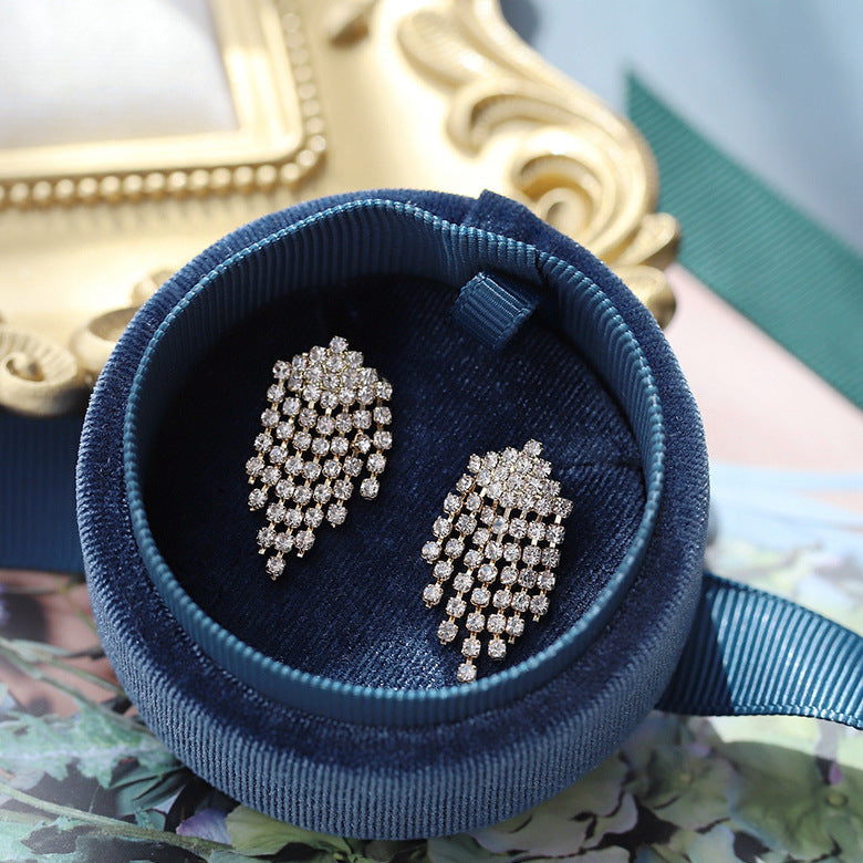 Personality Tassel and Stud Earrings