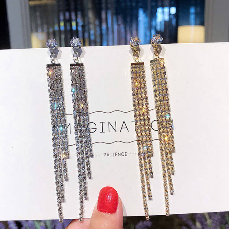 Personality Tassel and Stud Earrings