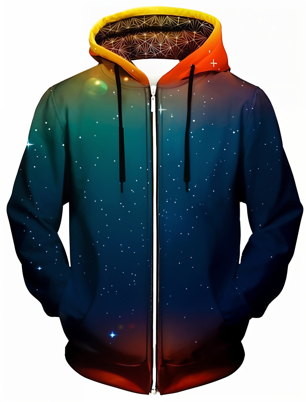 3D Unisex Hooded Fleece Jackets