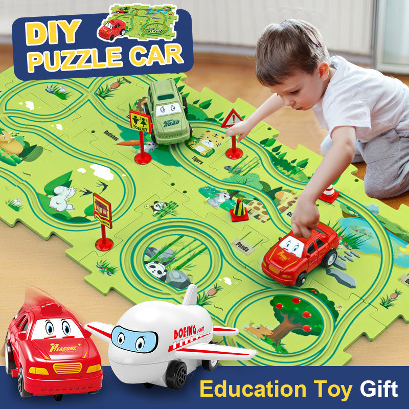  Electric Car Automatic Rail City Scene Play Mat