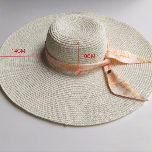 Big Brim Straw Sun Hat Bazaare Mart Floppy Summer Hat