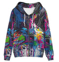 3D Unisex Hooded Fleece Jackets ZIP410197 Bazaare Mart Hoodies