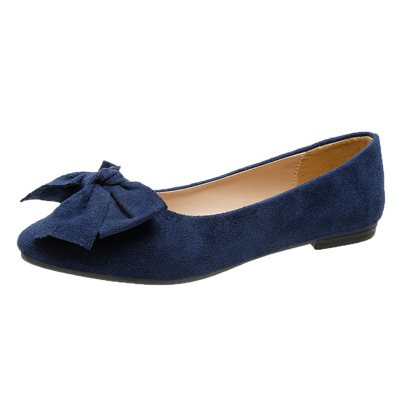 Big Bow Flat Pointed-toe Shoes for Women