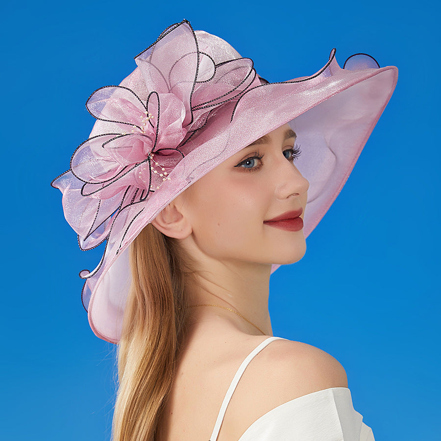 British Lady Elegant Summer Dress Hat