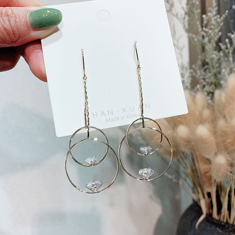 Personality Tassel and Stud Earrings