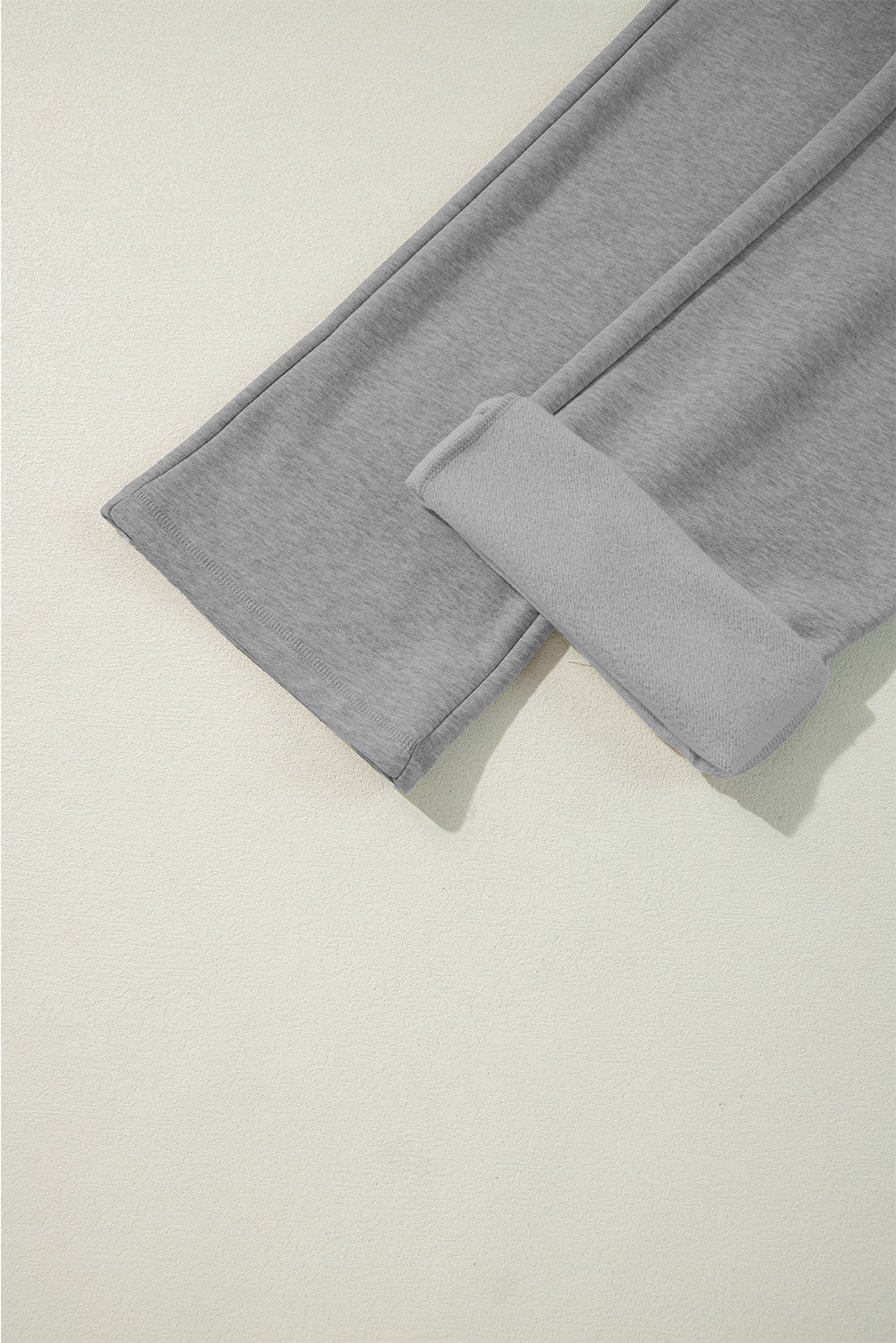 Light Grey Fleece Lined Drawstring Pants