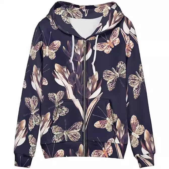 3D Unisex Hooded Fleece Jackets