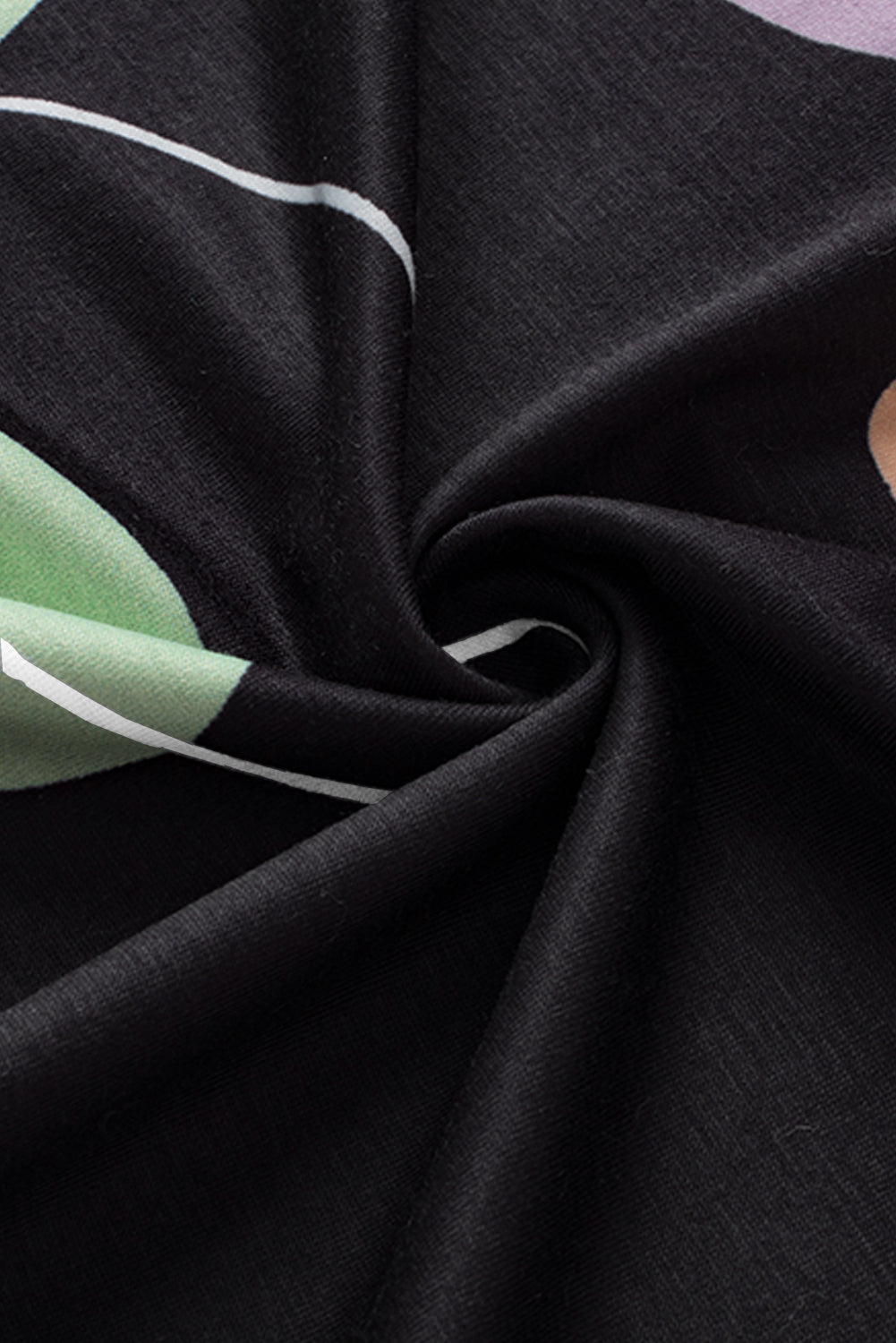 Black Flower T Shirt