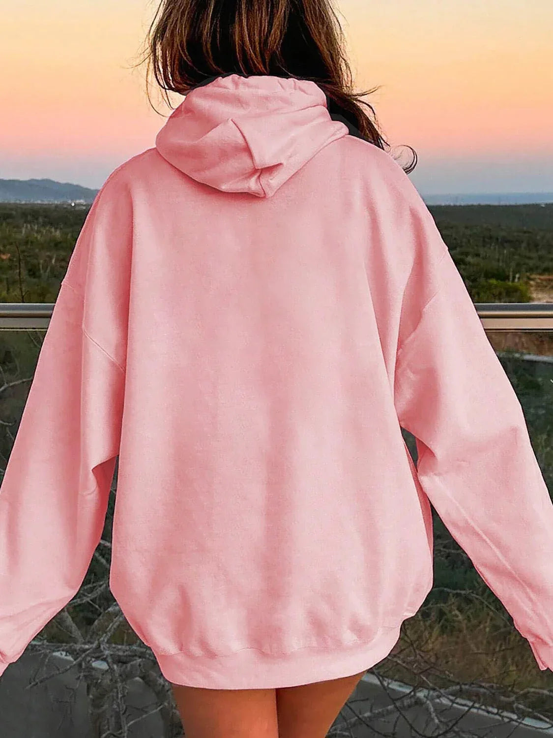 Plain Dropped Shoulder Hoodie Trendsi Drawstring Dropped Shoulder Hoodie