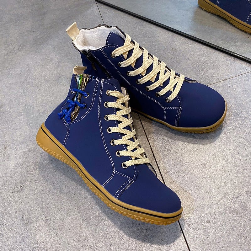 Fleece Lined Zip Ankle Boots - Bazaare Mart