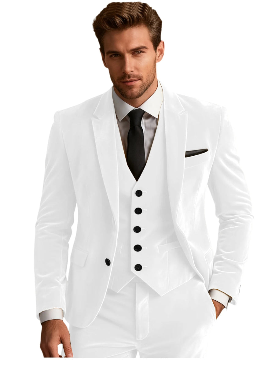 Formal 3 Piece Velvet Suit - Bazaare Mart